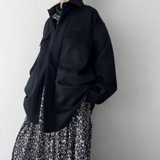 TOUJOURS<br>Baggy C.P.O. Shirt Jacket / Navy<img class='new_mark_img2' src='https://img.shop-pro.jp/img/new/icons64.gif' style='border:none;display:inline;margin:0px;padding:0px;width:auto;' />