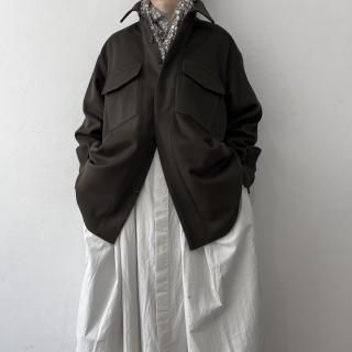 TOUJOURS<br>Baggy C.P.O. Shirt Jacket / Chestnut<img class='new_mark_img2' src='https://img.shop-pro.jp/img/new/icons64.gif' style='border:none;display:inline;margin:0px;padding:0px;width:auto;' />