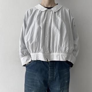 TOUJOURS Collared Bolero Blouse / Smoke White<img class='new_mark_img2' src='https://img.shop-pro.jp/img/new/icons64.gif' style='border:none;display:inline;margin:0px;padding:0px;width:auto;' />