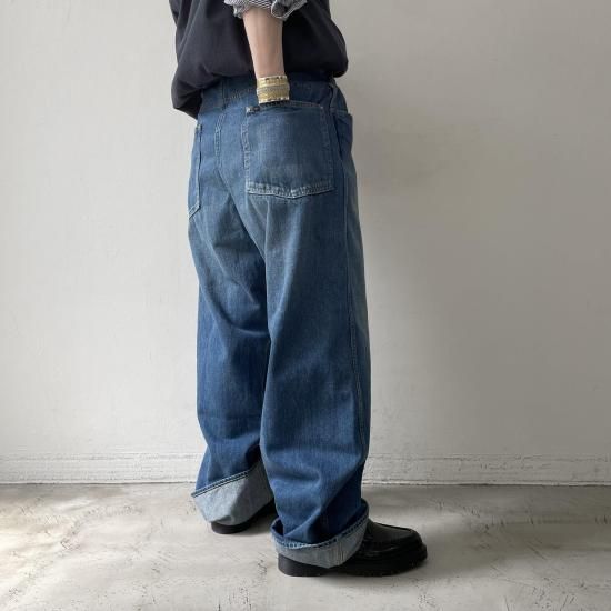【chimala】 DENIM WAIST ADJUSTABLE PANTS36 Chimala Unisex 12oz Wide Width Denim Waist Adjustable Pants