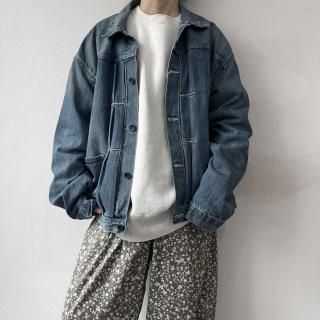 chimala <br>DENIM SHORT JACKET(UNISEX)