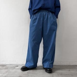R&D.M.Co- <br>  INDIGO LIGHT CORDUROY RELAX PANTS