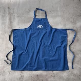 R&D.M.Co- <br> INDIGO LIGHT CORDUROY APRON 
