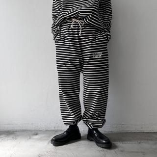 OLDMAN'S TAILOR <br> OMT BRDER CUT PANTS  / BlackNatural