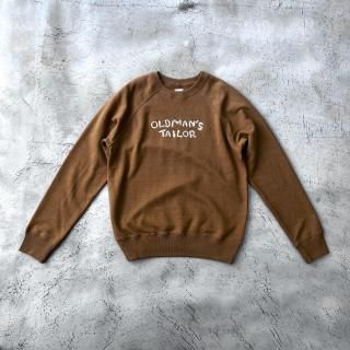 OLDMAN'S TAILOR <br> OMT EMBROIDERY SWEAT / BROWN