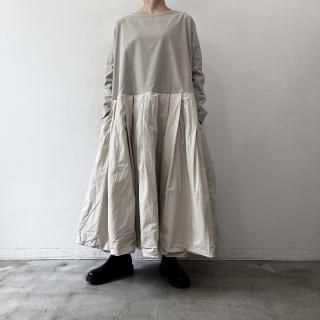 ALBUM DI FAMIGLIA<br>BOATNECK DRESS V + TC / Oatmeal