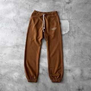 OLDMAN'S TAILOR <br> OMT EMBROIDERY SWEAT PANTS / BROWN