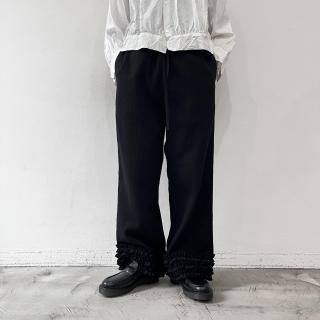 R&D.M.Co- <br> COTTON WOOL FRILL DECORATION PANTS / Black<img class='new_mark_img2' src='https://img.shop-pro.jp/img/new/icons64.gif' style='border:none;display:inline;margin:0px;padding:0px;width:auto;' />