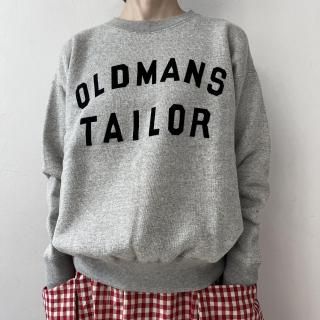 OLDMAN'S TAILOR  OMT FLOCKEY PRINT CREW SWEAT(Kimou) / T.Gray