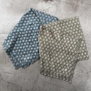 R&D.M.Co- SMOKEY BURNET GAUZE SHAWL