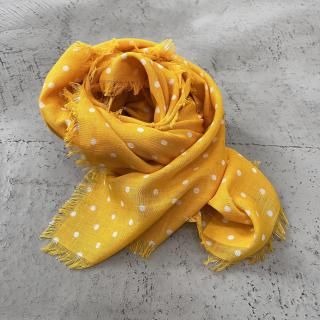 R&D.M.Co- DOT GAUZE SHAWL