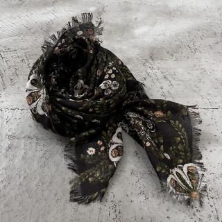 R&D.M.Co- KALEIDOSCOPE FLOWER GAUZE SHAWL