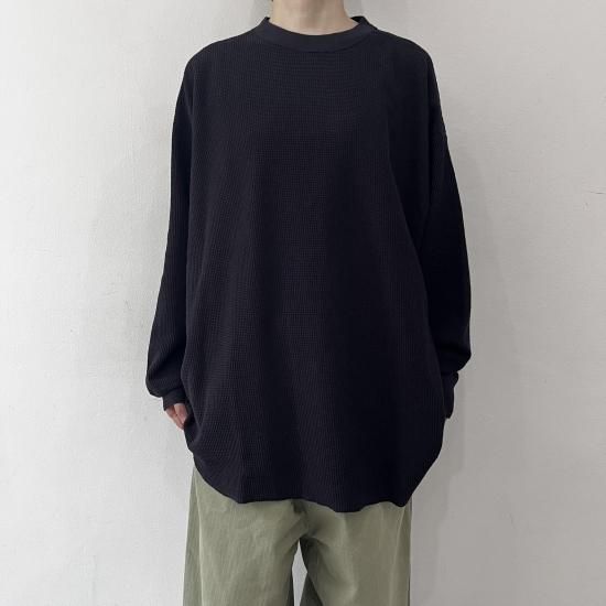 トゥジューtoujours Loose Fit UndershirtワッフルT