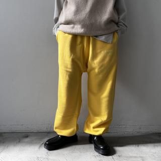 OLDMAN'S TAILOR <br> OMT RUBBER PRINT SWEAT PANTS / YELLOW