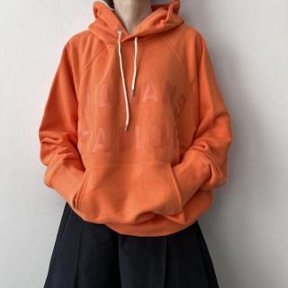 OLDMAN'S TAILOR <br> OMT RUBBER PRINT SWEAT PARKA  / ORANGE