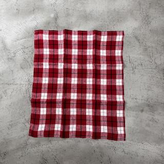 R&D.M.Co-LINEN TARTAN CHECK KITCHEN CLOTH 