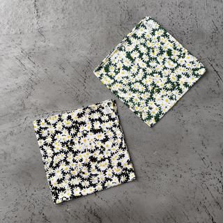 R&D.M.Co- DAISY LINEN  HANDKERCHIEF