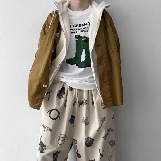 R&D.M.Co-☆今期新品MEN'S GREEN BOOT L/T SHIRT R&D.M.Co- MEN'S GREEN BOOT L/T SHIRT / White - ＋ING MARKET