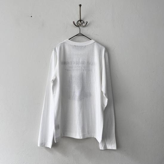 R&D.M.Co- MEN'S GREEN BOOT L/T SHIRT / White - ＋ING MARKET