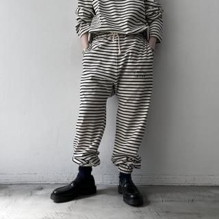 OLDMAN'S TAILOR <br> OMT BRDER CUT PANTS   / Natural  Navy