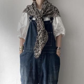 R&D.M.Co- <br> WILDBERRY GAUZE SHAWL / Flax