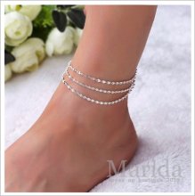 Twisted Weave Chain Anklet