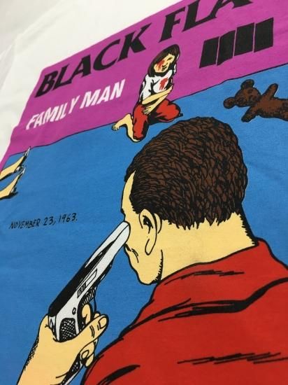 BLACK FLAG ブラックフラッグ ペティボン Family Man T-SHIRT BLACK FLAG ブラックフラッグ ペティボン Family Man T-SHIRT