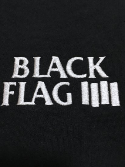 BLACK FLAG ブラックフラッグ 刺繍ロゴ プルオーバーパーカー XXL