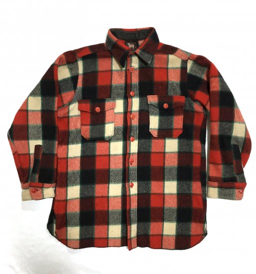 50's WOOLRICH バッファローチェック ウールシャツ (USED) - KITAYA Online Store