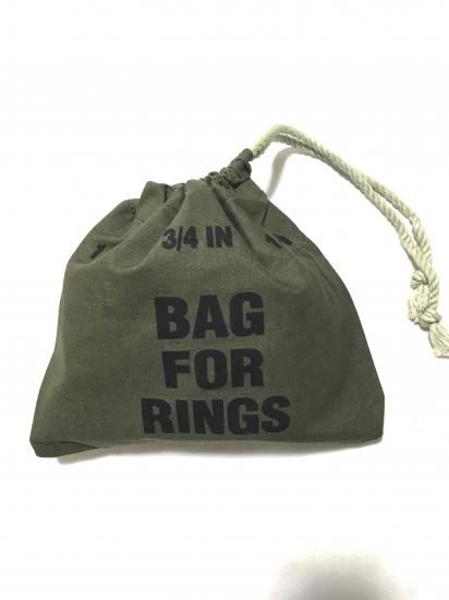 米軍 実物 Bag for Rings 巾着袋 (Dead Stock） - KITAYA Online Store
