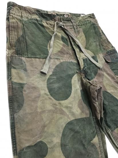 50s ベルギー軍 ブラッシュストロークカモ オーバー パンツ 50s ベルギー軍 ブラッシュストロークカモ オーバー パンツ