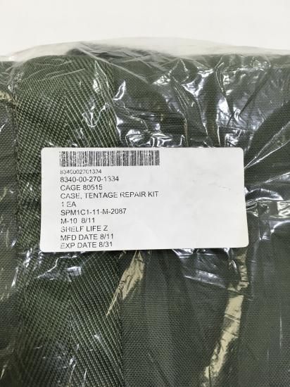 MILITARY 実物 新品 米軍 テントリペアキットバッグ（CASE