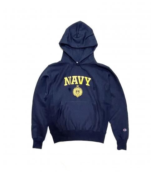 Champion "USNA OFFICIAL PRINT SWEAT" リバースウィーブ スウェット