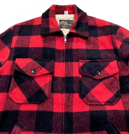 80's Cal Craft バッファローチェック 裏ボア ウールジャケット (Mint) - KITAYA Online Store 80's Cal Craft バッファローチェック 裏ボア ウールジャケット (Mint) - KITAYA Online Store
