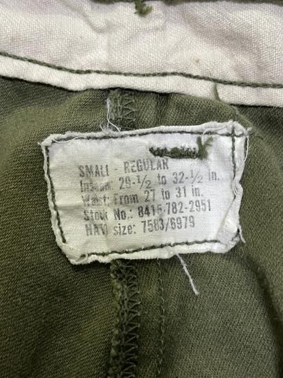us army m-65 カーゴパンツ 70s small regular（アメリカ軍 M-65