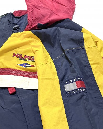 90's TOMMY HILFIGER トミーヒルフィガー マルチカラー ナイロン