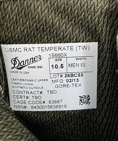 ダナ―　USMC RAT ゴアテックス　27.5センチ Amazon | Danner USMC ラット 8インチ GTX ブーツ - メンズ モハーベ