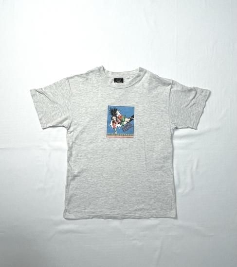 90's U.S.M.C. 油性プリント 霜降りグレー 袖シングル Teeシャツ ヴィンテージ USA製 両面プリントTシャツ 霜降りグレー 3XL 90s