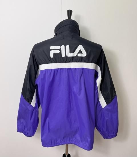 90's FILA フィオレンティーナ プルオーバーナイロンジャケット (USED