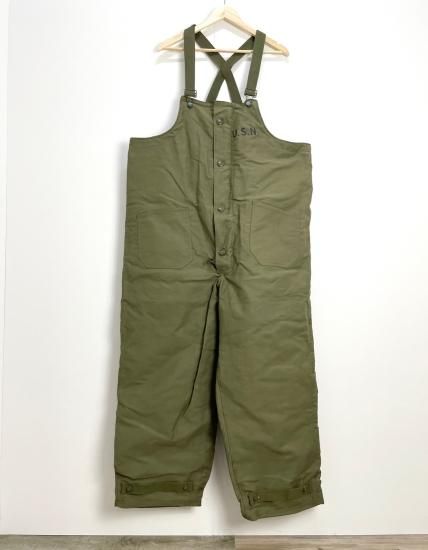 米軍実物　デッドストック未洗い　40s usnavy オーバーオール デッドストック 未使用 USMC? 米海軍 U.S.NAVY 米軍 実物 40s