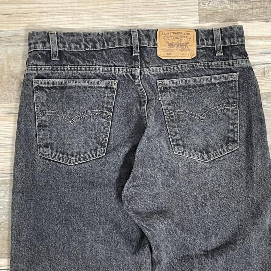 90's Levi's リーバイス 505 先染めブラックデニム ジーンズ W36