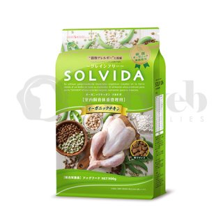 ソルビダ SOLVIDA オーガニック 室内飼育体重管理用 オーガニックチキン 3.6kg 穀物不使用 グレインフリー 
