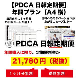 PDCA日報定期便【A4横】　年間プラン