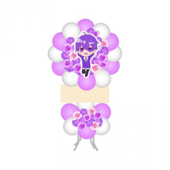 イラストパネル2段バルーンスタンド オーダーメイドフラスタ 楽屋花専門店 Balloongift バルーンギフト イラストパネル2段バルーンスタンド オーダーメイドフラスタ 楽屋花専門店 Balloongift バルーンギフト