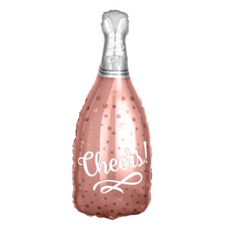 シャンパンボトルバルーン ピンク