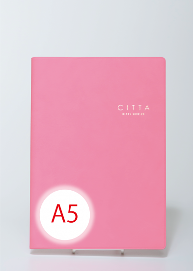 CITTA手帳<br/>2022-23年度版（2022年3月始まり）<br/>A5 フラミンゴピンク