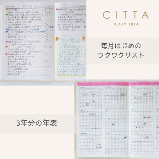 CITTAダイアリーB6判 10月始まり シーブルー 2021