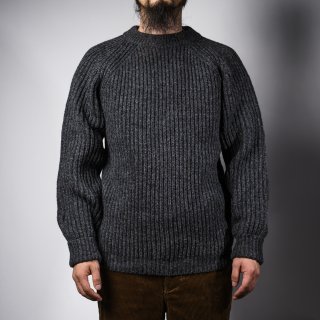 フィッシャーマンセーター チャコール シェットランド Fisher Man Sweater Shetland Wool Charcoal