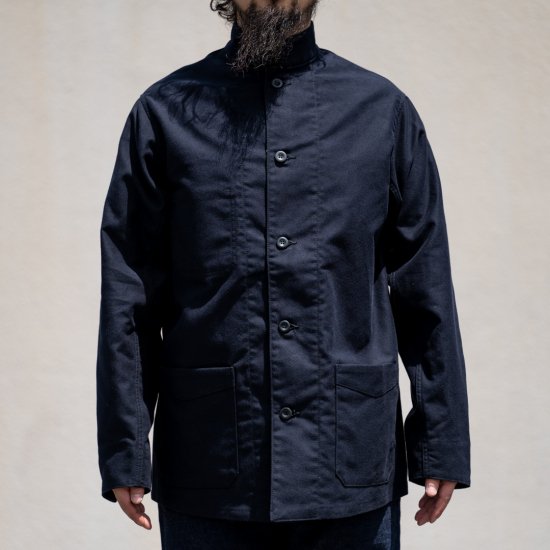 English Work Jacket Moleskin Dark navy - BONCOURA Official Online Store