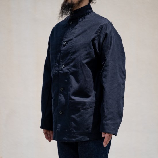 English Work Jacket Moleskin Dark navy - BONCOURA Official Online Store